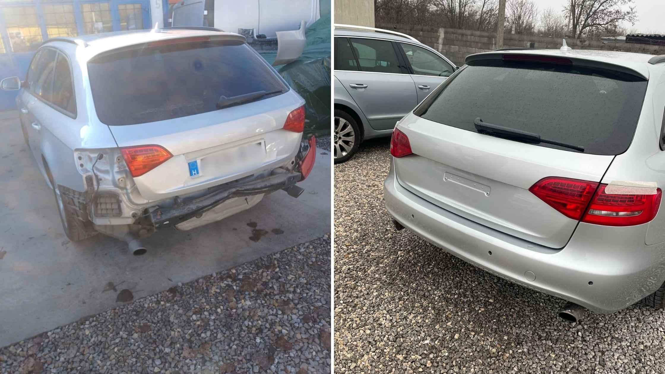 Egy Audi A4 újjászületése műhelyünkben